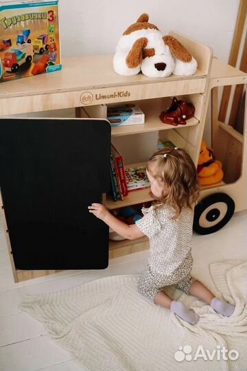 Стеллаж машинка (малая) дверь грифель