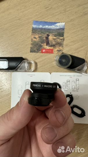 2 объектива Olloclip для iPhone 7/8/plus
