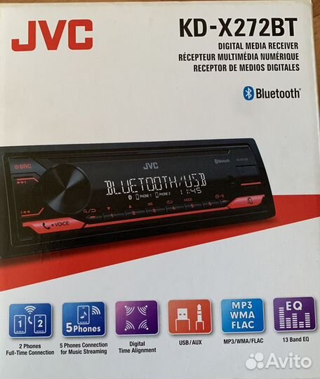 Автомагнитола JVC KD-X272BT