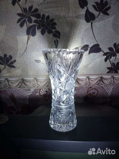 Большая хрустальная ваза СССР