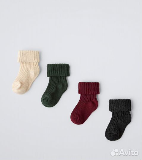 Новые носочки в коробочке Zara baby, 6-12
