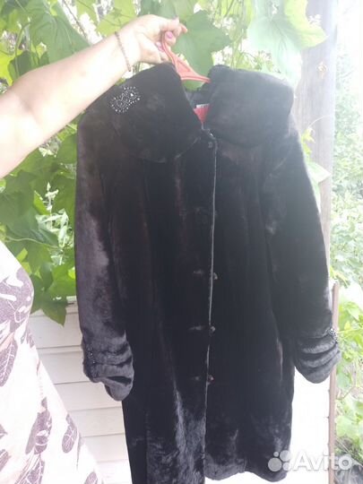 Шуба мутоновая(плюшевая)