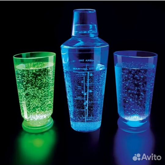 Шейкер барный со стаканами