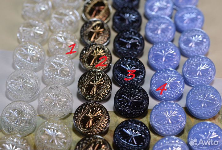 Пуговицы из стекла