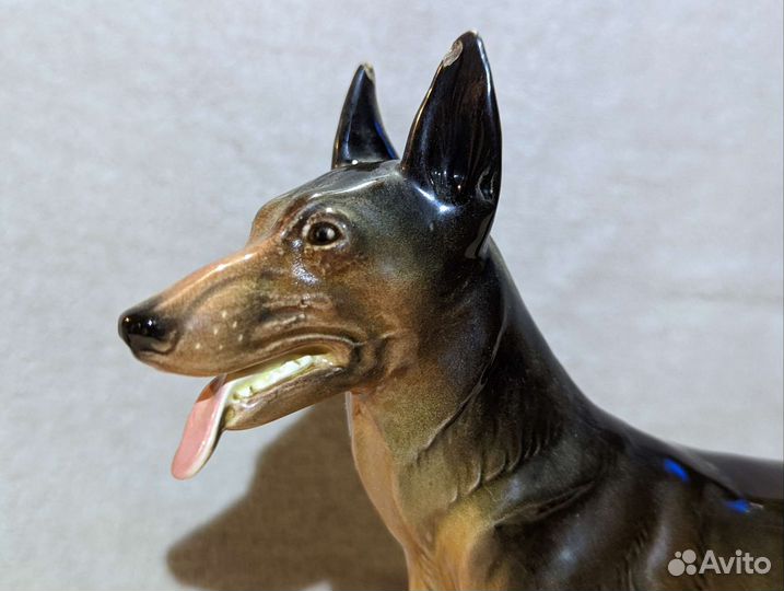 Собака статуэтка антиквариат немецкий фарфор