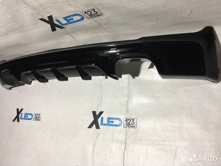 Диффузор BMW 2 F22 M 2+2 чёрный глянец