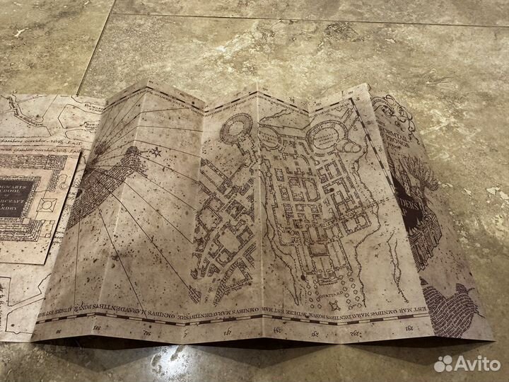 Карта Мародёров из Гарри Поттера новая potter