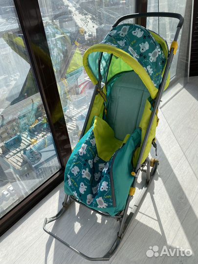 Санки коляска nika