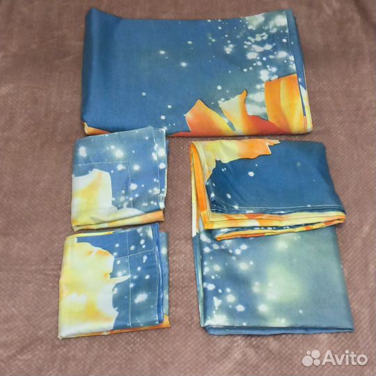 Пастельное бельё в отличном состоянии