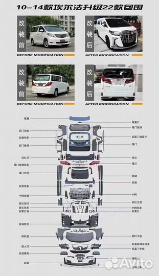 Рестайлинг для Toyota Alphard