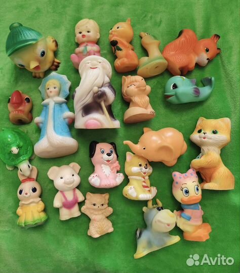 Резиновые игрушки пищалки СССР