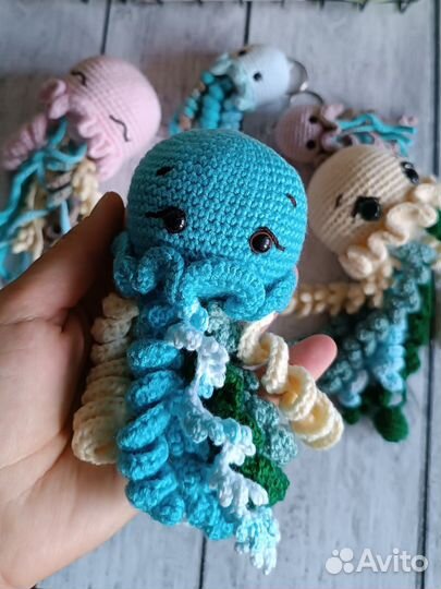 Вязаные медузы для новорожденных, в ассортименте