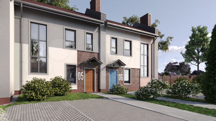 Таунхаус 62 м² на участке 3 сот.