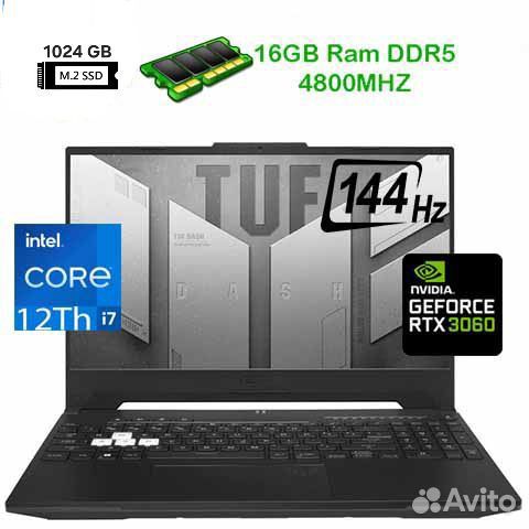 Asus TUF Dash F15 FX517ZM/i7/RTX3060/1TB