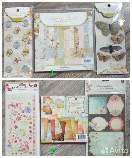 Бумага для скрапбукинга Prima и Pink Paislee