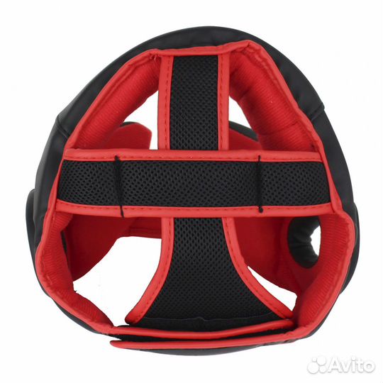 Шлем BoyBo Атака тренировочный, BH80, черно-красны