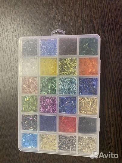 Бисер стеклярус