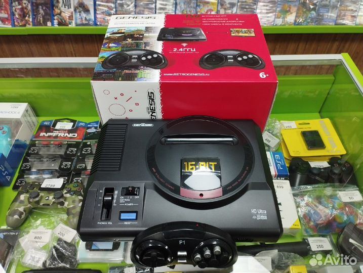 16-bit Retro Genesis HD Ultra (150 Встроенных игр)
