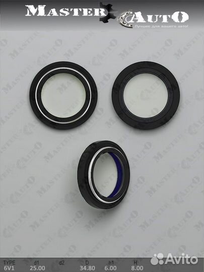 Сальник 25,00/34,80*6,00/8,00 тип 6V1