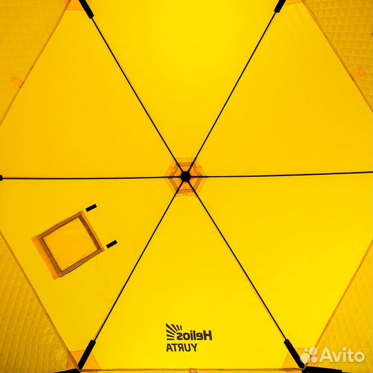 Палатка для зимней рыбалки Юрта Helios Трехслойная