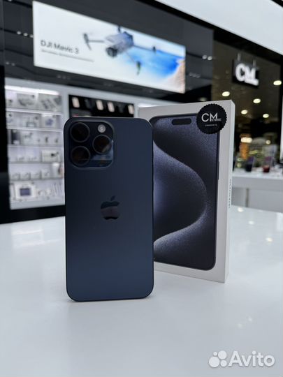 iPhone 15 Pro 256 гб синий титан (2Sim )
