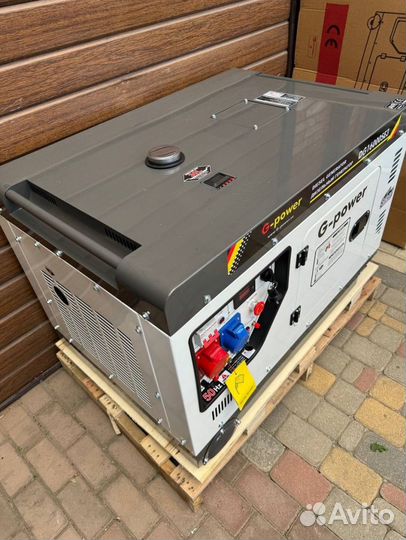 Генератор дизельный 12 кВт G-power DG14000SE3