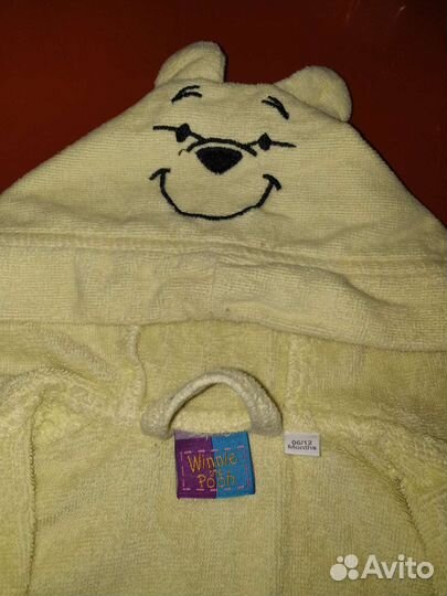 Детский махровый халат Винни-Пух