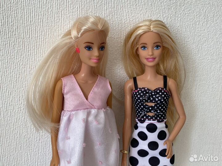 Кукла Barbie +беременная кукла с малышом как новая