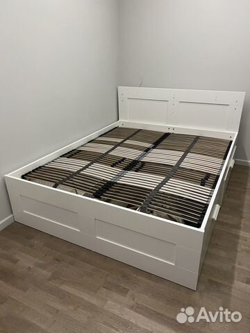 Каркас кровати IKEA brimnes (бримнэс) 160-200 купить в Москве | Товары ...