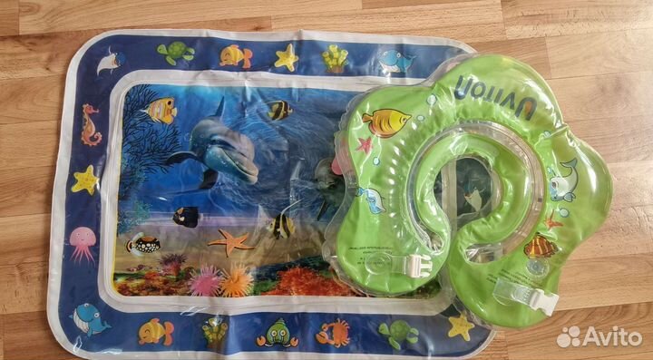 Круг для купания и акваковрик развивающий