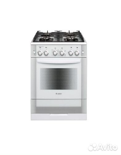 Плита gefest 6500-02 0042 белый стекл фасад