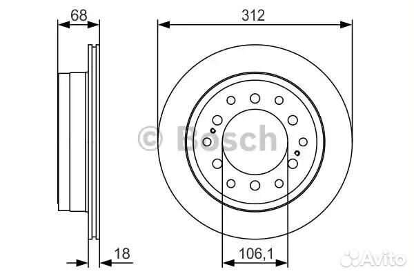 Диск тормозной задний