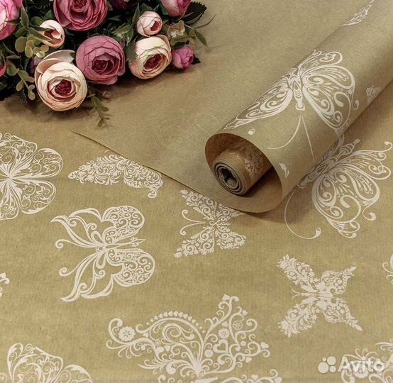 Упаковочная крафт бумага для подарков