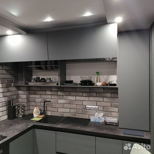 Кухни на заказ. Без ручек «Эконом»