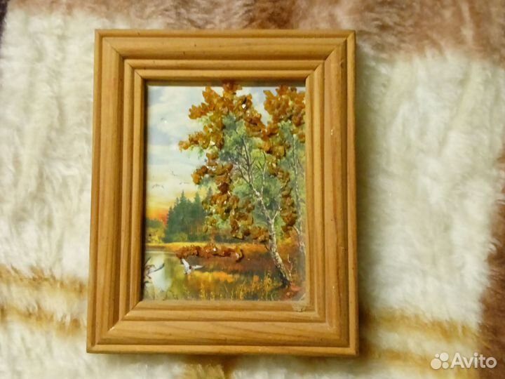 Картина с янтарем,10.5-11.5