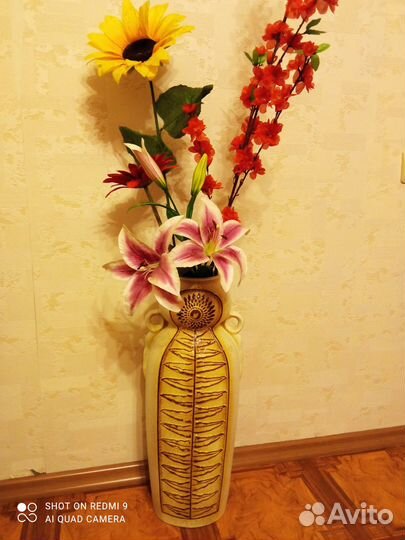 Ваза напольная керамическая