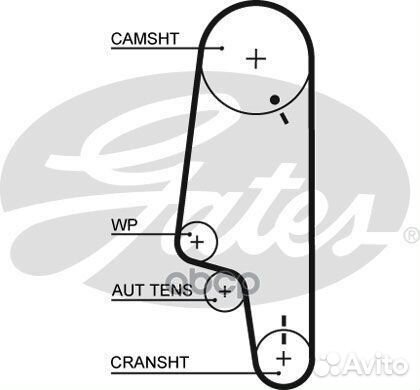 Комплект ремня грм VW caddy 11/95-01/04, FOX