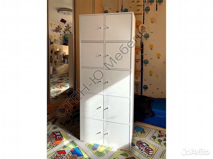 Стеллаж 2х5 (тип IKEA Каллакс) бел