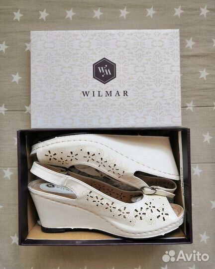 Новые белые и чёрные босоножки Wilmar 39-40