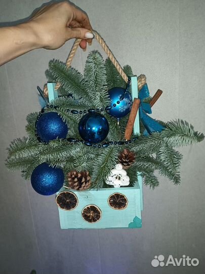 Новогодние украшения из нобилиса