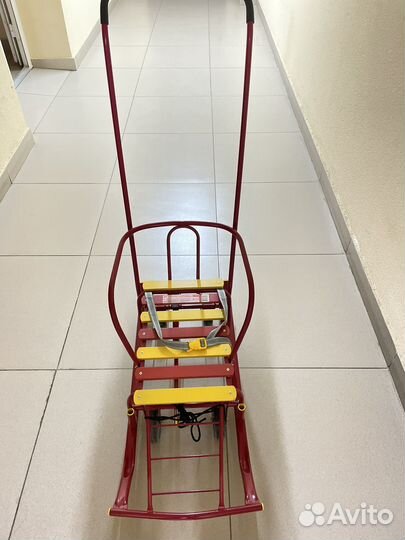 Детские санки с колесами nika