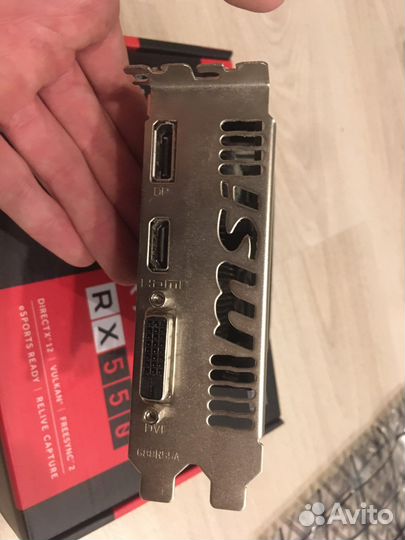 Видеокарта rx550 2gb