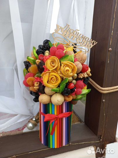 Букет из сухофруктов учителю, 1 сентября
