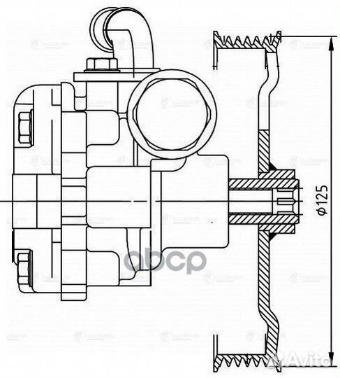 Насос гидроусилителя Mazda 3 (BK) (03) 1.6i (LPS