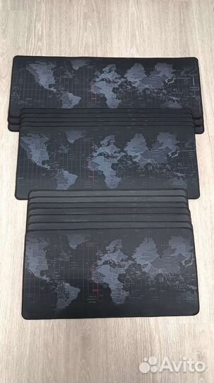 Игровой коврик для мышки с изображением карты мира