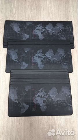 Игровой коврик для мышки с изображением карты мира