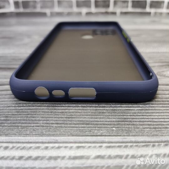 Чехол для Realme C21Y пластиковый синий