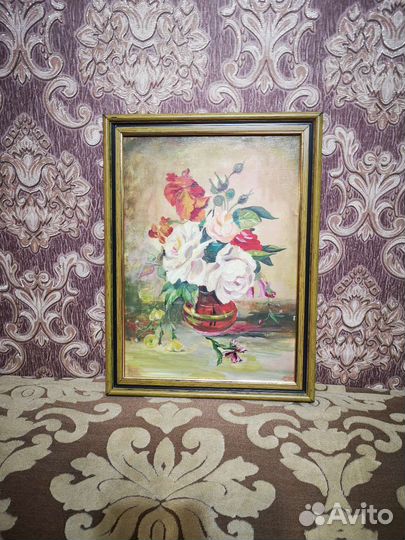 Картина маслом цветы