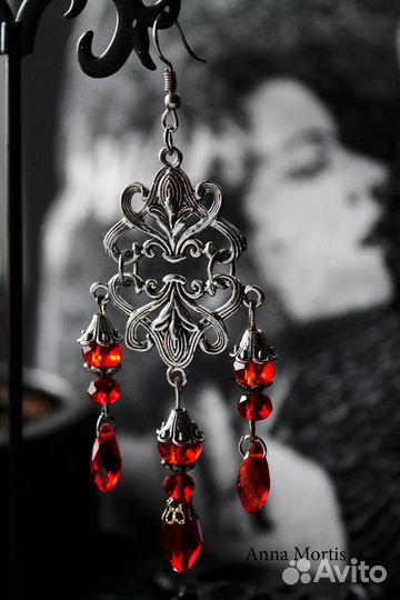 Серебрянное ожерелье + серьги