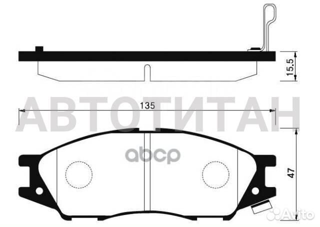 Колодки тормозные дисковые Avantech (противоскрипн